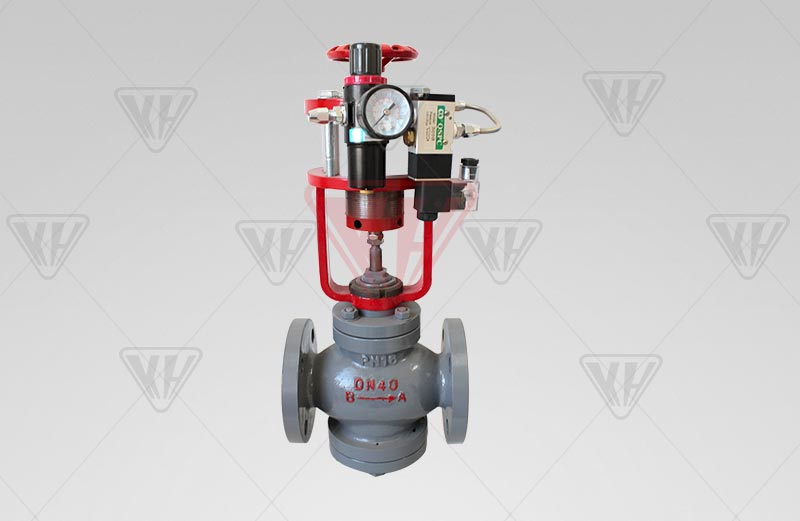 Pneumatic piston cut-off valve